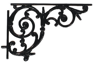 Decorative Iron Corner Bracket For Mailbox Posts